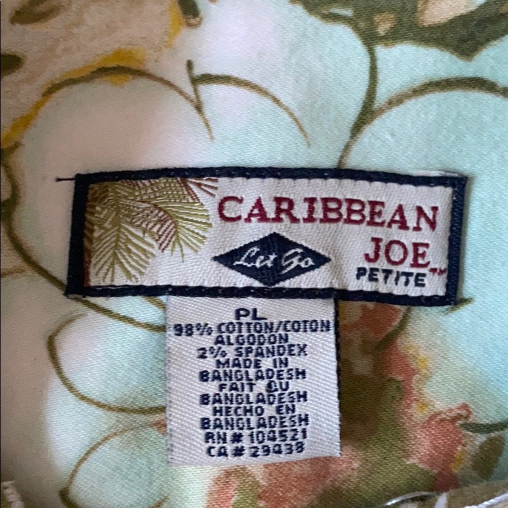 Caribbean Joe Hawaiian floral jacket blazer coat - Picture 6 of 8